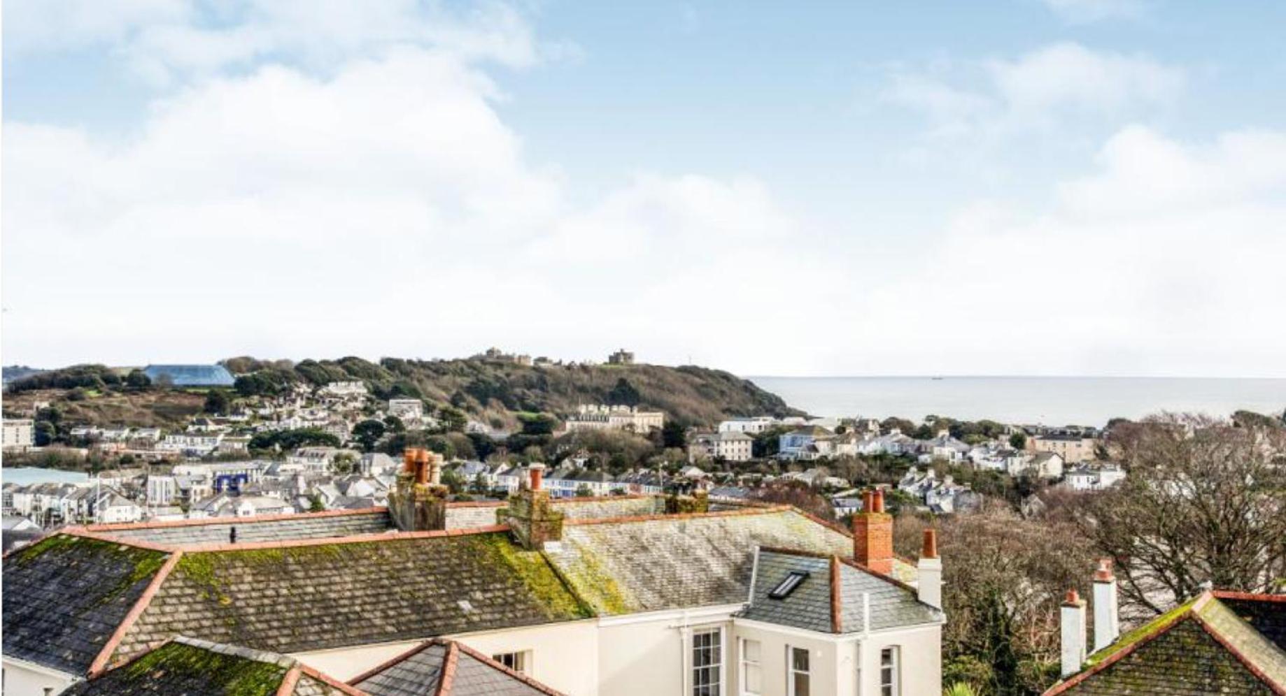 Falmouth Townhouse With Panoramic Sea View Terrace Exterior foto